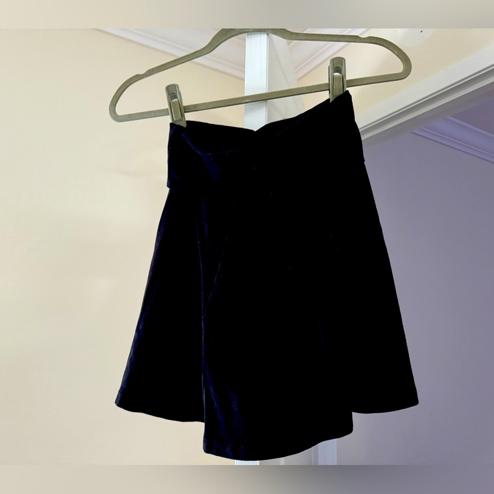 All Cotton Jersey Black Mini or Micro Skirt